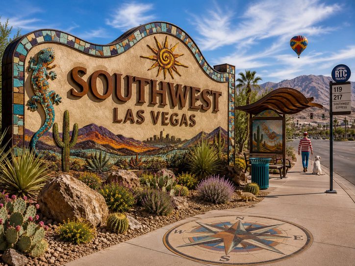 Pest control service area for Southwest Las Vegas